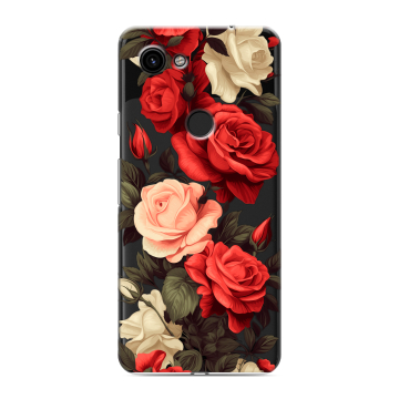 Пластиковый чехол на Google Pixel 3a с принтом Розы Пластиковый чехол на Google Pixel 3a с принтом Розы