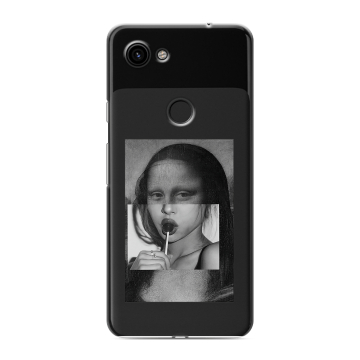 Пластиковый чехол на Google Pixel 3a с принтом Мона Лиза Пластиковый чехол на Google Pixel 3a с принтом Мона Лиза