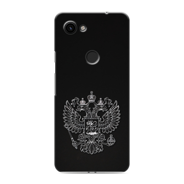 Пластиковый чехол на Google Pixel 3a с принтом Герб России Пластиковый чехол на Google Pixel 3a с принтом Герб России