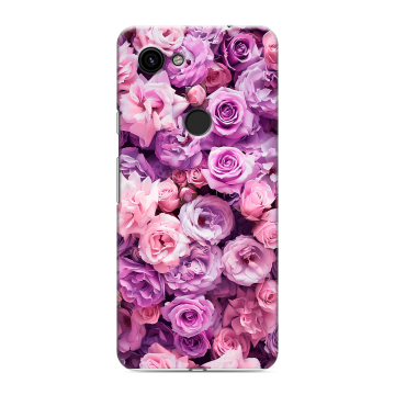 Пластиковый чехол на Google Pixel 3a с принтом лавандовые розы