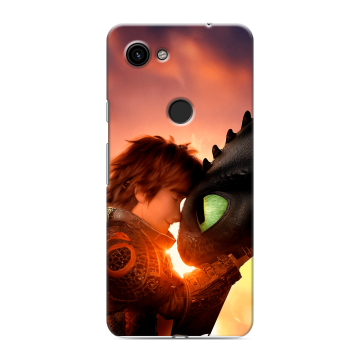 Пластиковый чехол на Google Pixel 3a с принтом Как приручить дракона