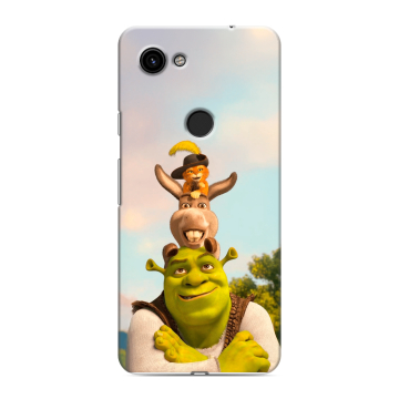Пластиковый чехол на Google Pixel 3a с принтом Шрек Shrek