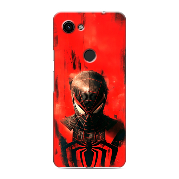 Пластиковый чехол на Google Pixel 3a с принтом человек паук spiderman Пластиковый чехол на Google Pixel 3a с принтом человек паук spiderman