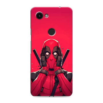 Пластиковый чехол на Google Pixel 3a с принтом Дедпул Deadpool