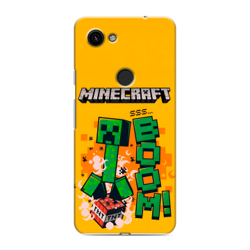 Пластиковый чехол на Google Pixel 3a с принтом Майнкрафт Minecraft Пластиковый чехол на Google Pixel 3a с принтом Майнкрафт Minecraft