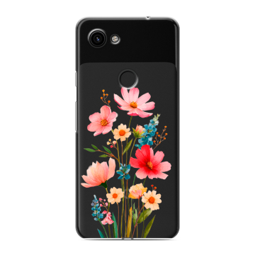 Пластиковый чехол на Google Pixel 3a с принтом Цветы