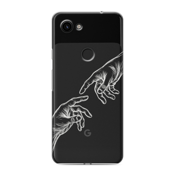 Пластиковый чехол на Google Pixel 3a с принтом Сотворение мира