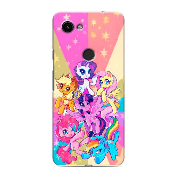 Пластиковый чехол на Google Pixel 3a с принтом My little pony Дружба чудо Пластиковый чехол на Google Pixel 3a с принтом My little pony Дружба чудо