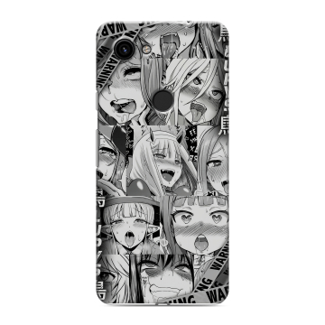 Пластиковый чехол на Google Pixel 3a с принтом Ahegao Ахегао Аниме