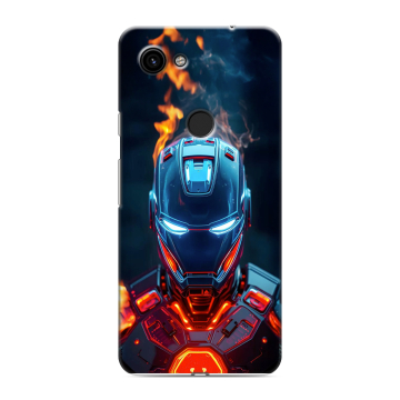 Пластиковый чехол на Google Pixel 3a с принтом IronMan Железный человек