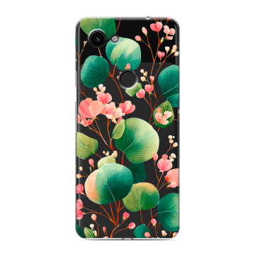Пластиковый чехол на Google Pixel 3a с принтом женский
