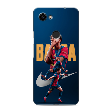 Пластиковый чехол на Google Pixel 3a с принтом Барселона Barca Yamal Пластиковый чехол на Google Pixel 3a с принтом Барселона Barca Yamal