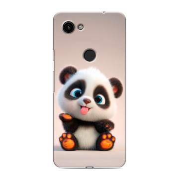 Пластиковый чехол на Google Pixel 3a с принтом милая панда Пластиковый чехол на Google Pixel 3a с принтом милая панда