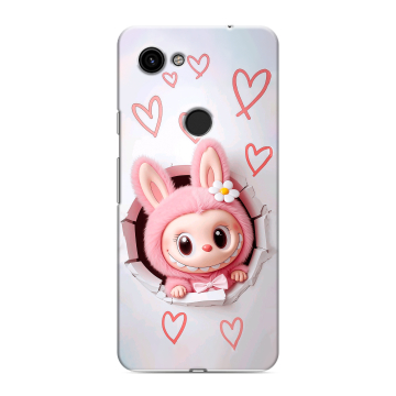 Пластиковый чехол на Google Pixel 3a с принтом Labubu Лабубу Пластиковый чехол на Google Pixel 3a с принтом Labubu Лабубу
