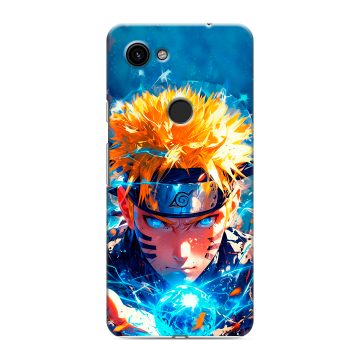 Пластиковый чехол на Google Pixel 3a с принтом Аниме Наруто Naruto