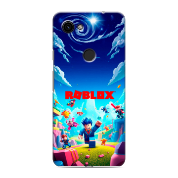 Пластиковый чехол на Google Pixel 3a с принтом Roblox Роблокс