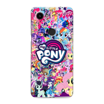Пластиковый чехол на Google Pixel 3a с принтом My little pony Дружба чудо Пластиковый чехол на Google Pixel 3a с принтом My little pony Дружба чудо