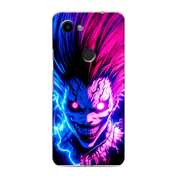 Пластиковый чехол на Google Pixel 3a с принтом Death note Тетрадь смерти