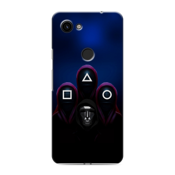 Пластиковый чехол на Google Pixel 3a с принтом Игра Кальмара
