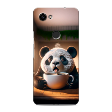 Пластиковый чехол на Google Pixel 3a с принтом смешная панда Пластиковый чехол на Google Pixel 3a с принтом смешная панда