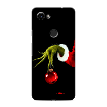 Пластиковый чехол на Google Pixel 3a с принтом Новый год Гринч