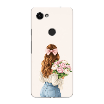 Пластиковый чехол на Google Pixel 3a с принтом женский Пластиковый чехол на Google Pixel 3a с принтом женский