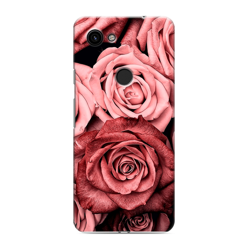 Пластиковый чехол на Google Pixel 3a с принтом Цветы розы Пластиковый чехол на Google Pixel 3a с принтом Цветы розы
