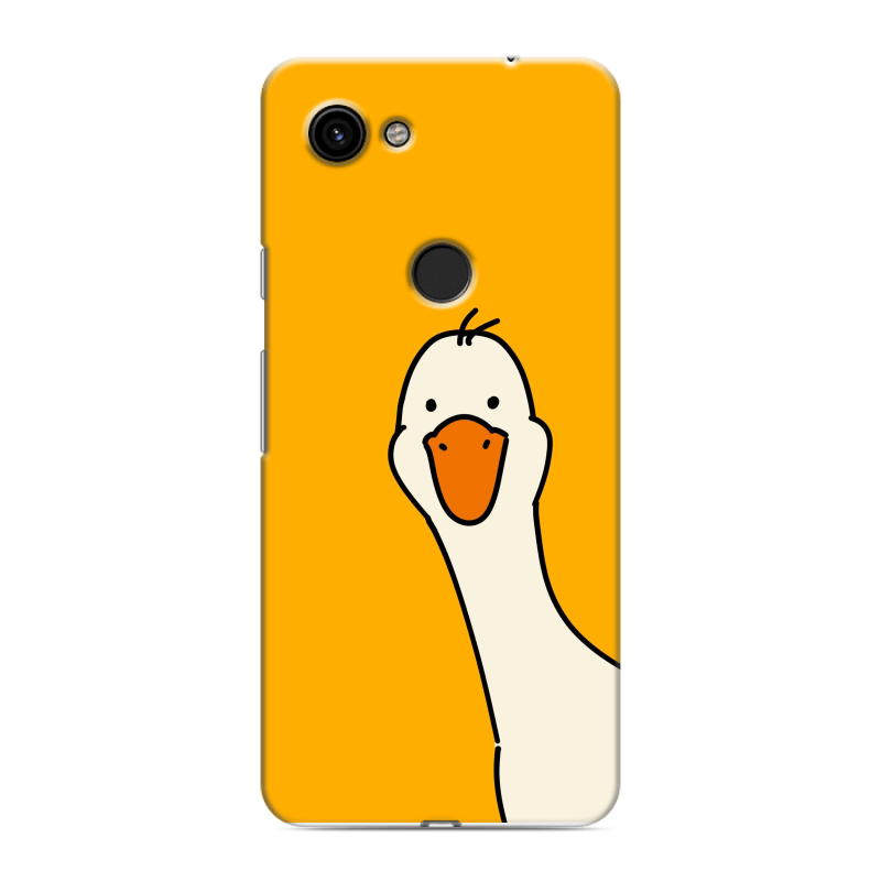 Пластиковый чехол на Google Pixel 3a с принтом Утка Пластиковый чехол на Google Pixel 3a с принтом Утка