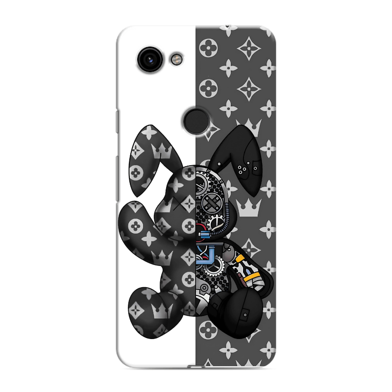 Пластиковый чехол на Google Pixel 3a с принтом Луи робот Пластиковый чехол на Google Pixel 3a с принтом Луи робот