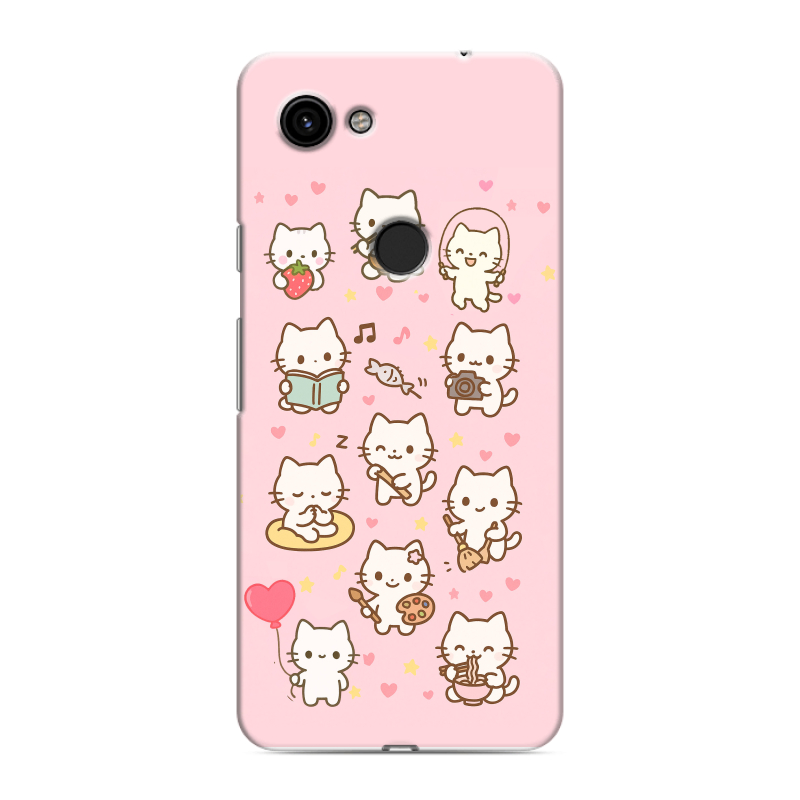 Пластиковый чехол на Google Pixel 3a с принтом Hello Kitty Хелоу Кити Пластиковый чехол на Google Pixel 3a с принтом Hello Kitty Хелоу Кити