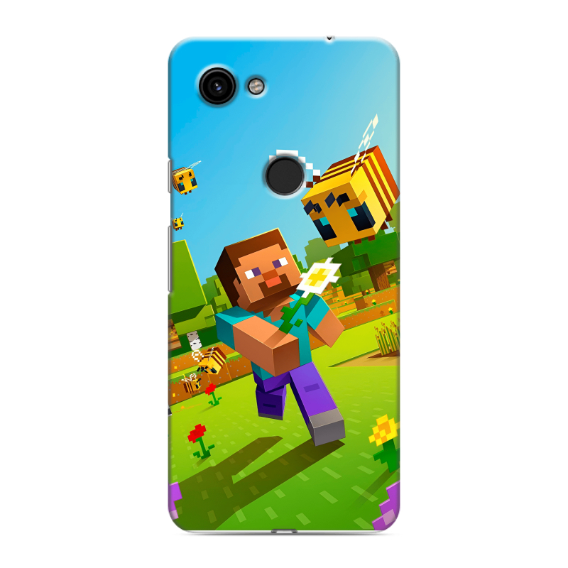 Пластиковый чехол на Google Pixel 3a с принтом Майнкрафт Minecraft Пластиковый чехол на Google Pixel 3a с принтом Майнкрафт Minecraft