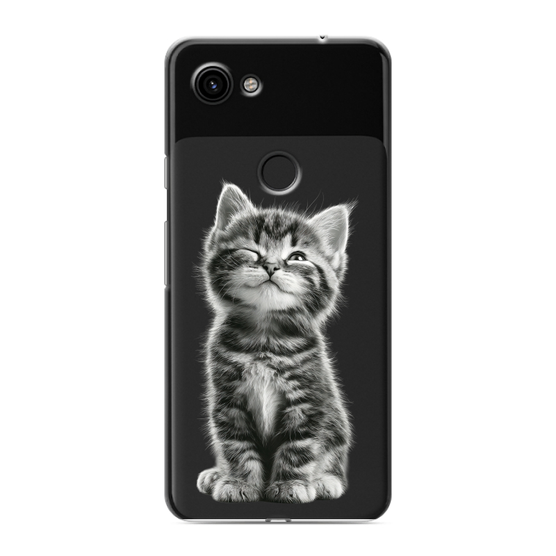 Пластиковый чехол на Google Pixel 3a с принтом Котенок Пластиковый чехол на Google Pixel 3a с принтом Котенок