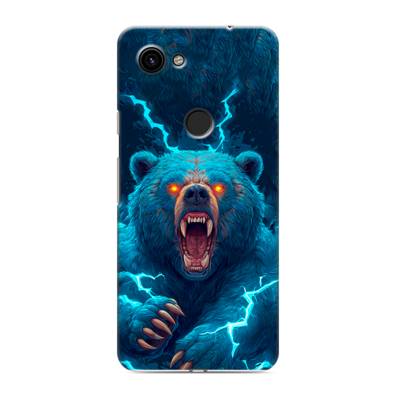 Пластиковый чехол на Google Pixel 3a с принтом Медведь Пластиковый чехол на Google Pixel 3a с принтом Медведь