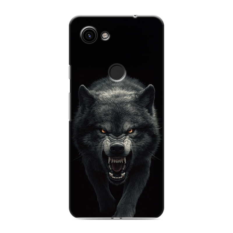 Пластиковый чехол на Google Pixel 3a с принтом Волк Пластиковый чехол на Google Pixel 3a с принтом Волк