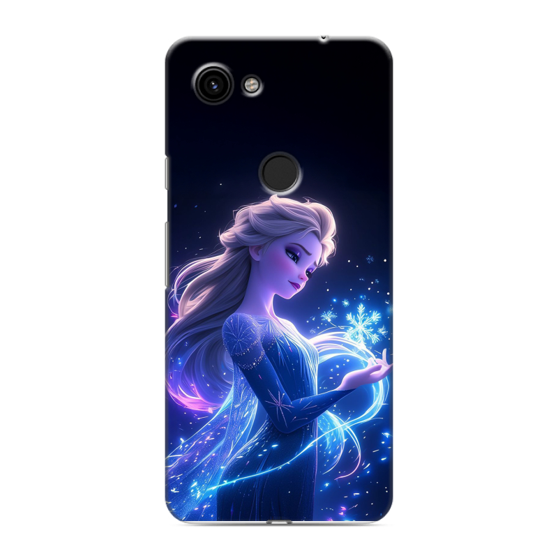 Пластиковый чехол на Google Pixel 3a с принтом Холодное сердце Frozen Пластиковый чехол на Google Pixel 3a с принтом Холодное сердце Frozen