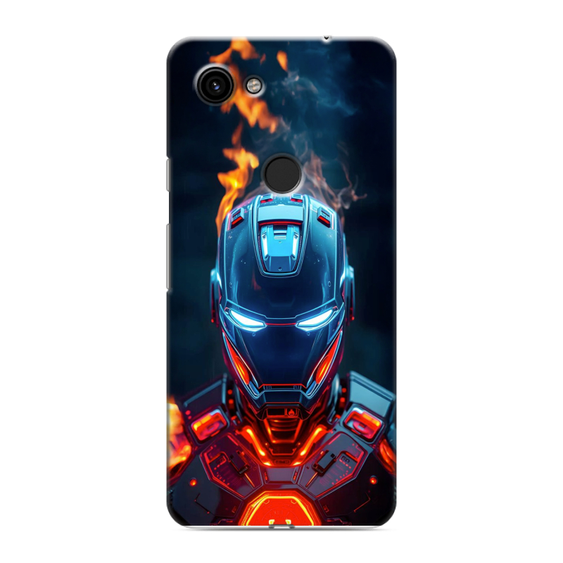 Пластиковый чехол на Google Pixel 3a с принтом IronMan Железный человек Пластиковый чехол на Google Pixel 3a с принтом IronMan Железный человек