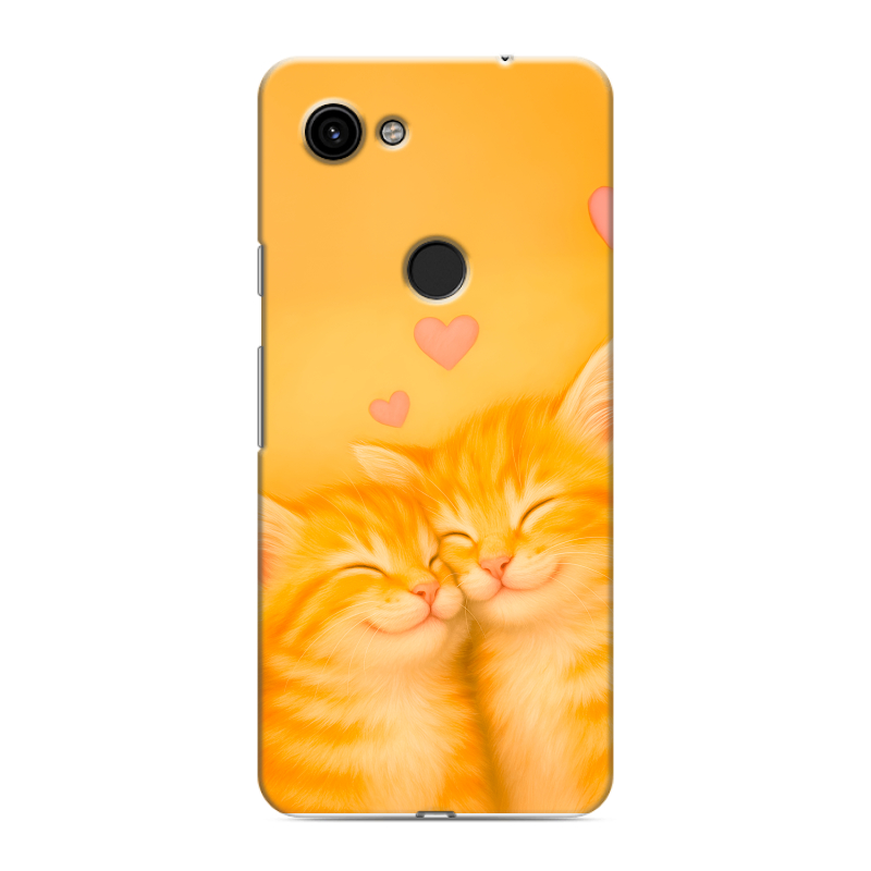 Пластиковый чехол на Google Pixel 3a с принтом Милые котята Пластиковый чехол на Google Pixel 3a с принтом Милые котята