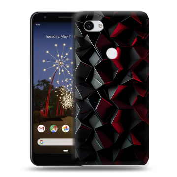 Пластиковый чехол на Google Pixel 3a XL с принтом Абстракция