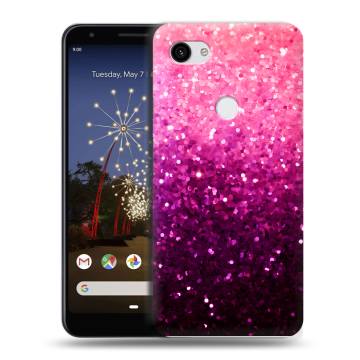Пластиковый чехол на Google Pixel 3a XL с принтом Блестки Пластиковый чехол на Google Pixel 3a XL с принтом Блестки