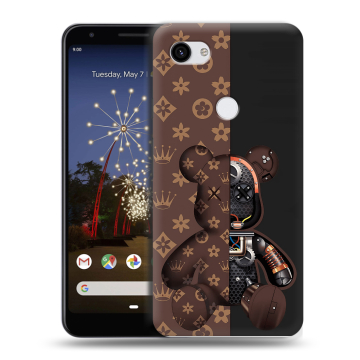 Пластиковый чехол на Google Pixel 3a XL с принтом Луи робот