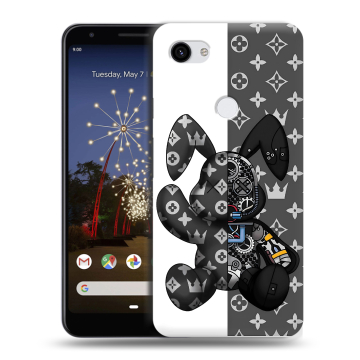 Пластиковый чехол на Google Pixel 3a XL с принтом Луи робот