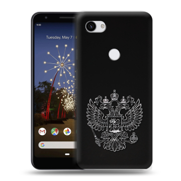 Пластиковый чехол на Google Pixel 3a XL с принтом Герб России Пластиковый чехол на Google Pixel 3a XL с принтом Герб России