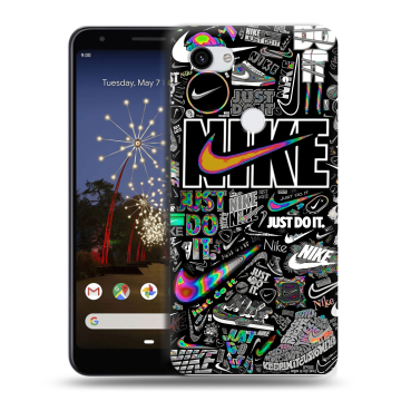 Пластиковый чехол на Google Pixel 3a XL с принтом Найк Пластиковый чехол на Google Pixel 3a XL с принтом Найк