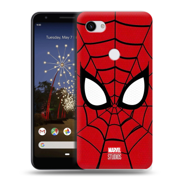 Пластиковый чехол на Google Pixel 3a XL с принтом человек паук spiderman Пластиковый чехол на Google Pixel 3a XL с принтом человек паук spiderman