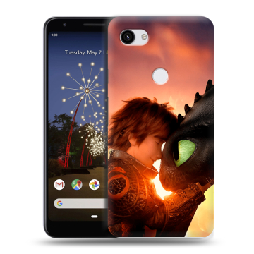 Пластиковый чехол на Google Pixel 3a XL с принтом Как приручить дракона Пластиковый чехол на Google Pixel 3a XL с принтом Как приручить дракона