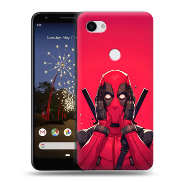 Пластиковый чехол на Google Pixel 3a XL с принтом Дедпул Deadpool Пластиковый чехол на Google Pixel 3a XL с принтом Дедпул Deadpool