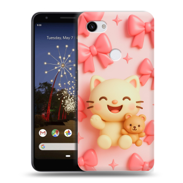 Пластиковый чехол на Google Pixel 3a XL с принтом для девочек Пластиковый чехол на Google Pixel 3a XL с принтом для девочек