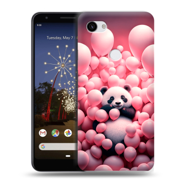 Пластиковый чехол на Google Pixel 3a XL с принтом Панда Пластиковый чехол на Google Pixel 3a XL с принтом Панда