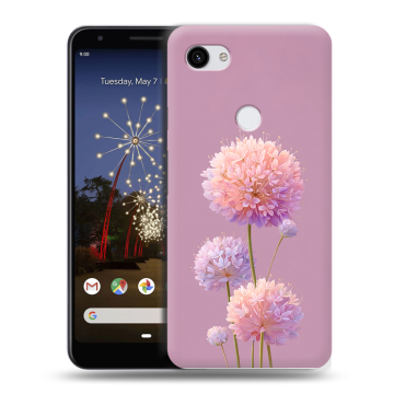 Пластиковый чехол на Google Pixel 3a XL с принтом Цветы