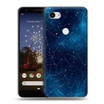 Пластиковый чехол на Google Pixel 3a XL с принтом Космос звезды